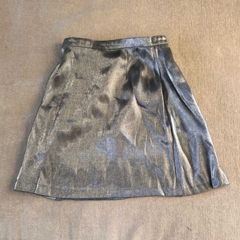 Vintage Silver Mini Skirt